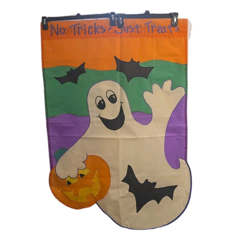 Halloween Bats Ghost Pumpkin Decorative Large Flag Door Decorations‎ 41x28"